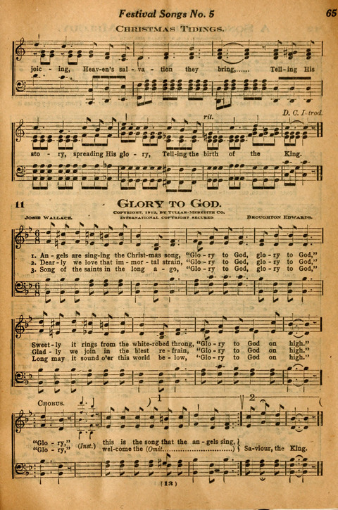 The Festival Song Budget, Christmas page 59