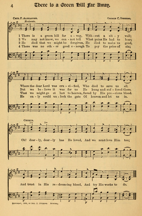 Favorite Sacred Songs: containing Solos, Duetts, Quartettes and Choruses for the Church and Home page 4