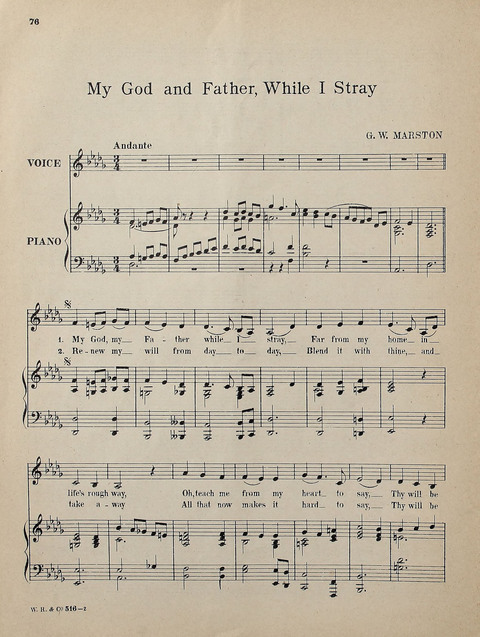 Favorite Sacred Songs for Church and Home page 74
