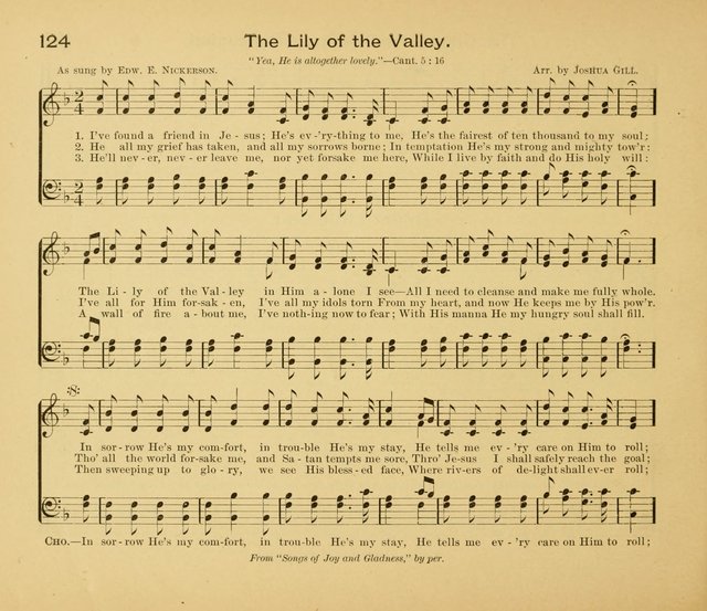 Gates Ajar: a collection of hymns and tunes for use in Sunday schools, praise and prayer meetings page 124