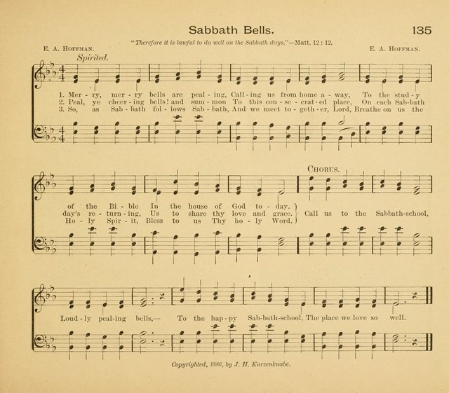 Gates Ajar: a collection of hymns and tunes for use in Sunday schools, praise and prayer meetings page 135