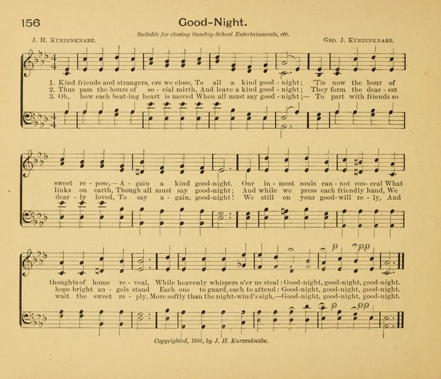 Gates Ajar: a collection of hymns and tunes for use in Sunday schools, praise and prayer meetings page 156