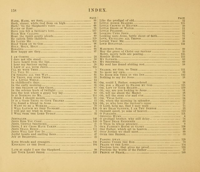 Gates Ajar: a collection of hymns and tunes for use in Sunday schools, praise and prayer meetings page 158