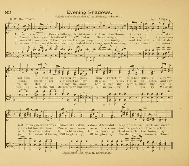 Gates Ajar: a collection of hymns and tunes for use in Sunday schools, praise and prayer meetings page 82