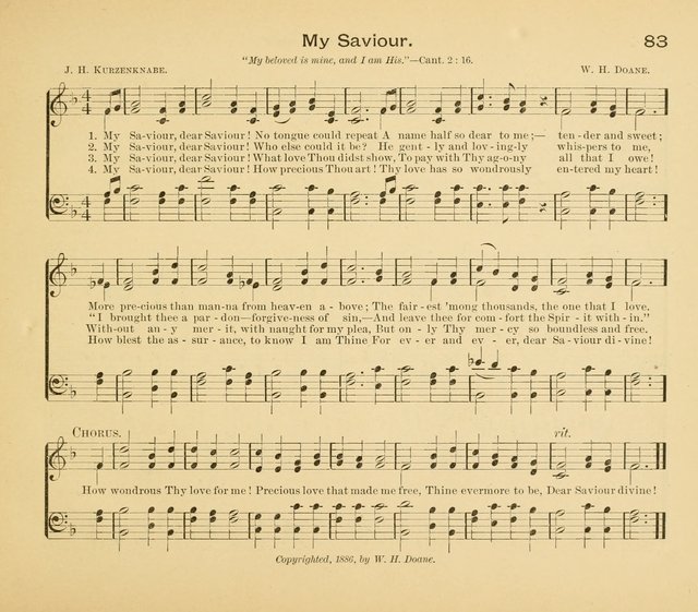 Gates Ajar: a collection of hymns and tunes for use in Sunday schools, praise and prayer meetings page 83