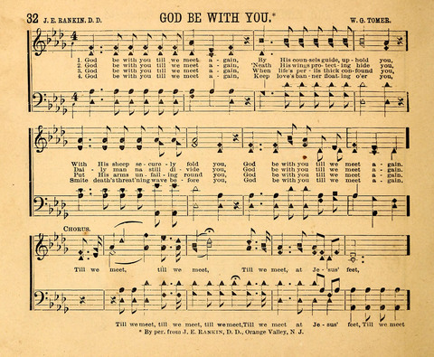 Gospel Chimes: a collection of new and standard songs and hymns for Sunday-schools and religious meetings page 32