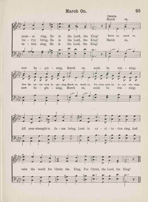 The Gospel Chorus: a collection of special gospel songs adapted for use in evangelistic choruses, Sunday-school choirs, church and social meeting page 95