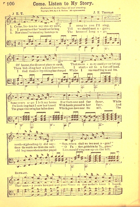 The Gospel Call: a book of revival songs page 102
