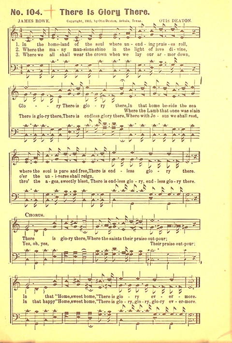The Gospel Call: a book of revival songs page 106