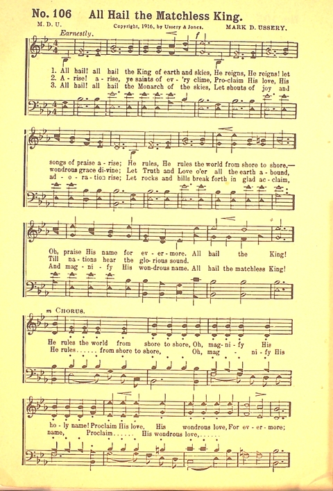 The Gospel Call: a book of revival songs page 108