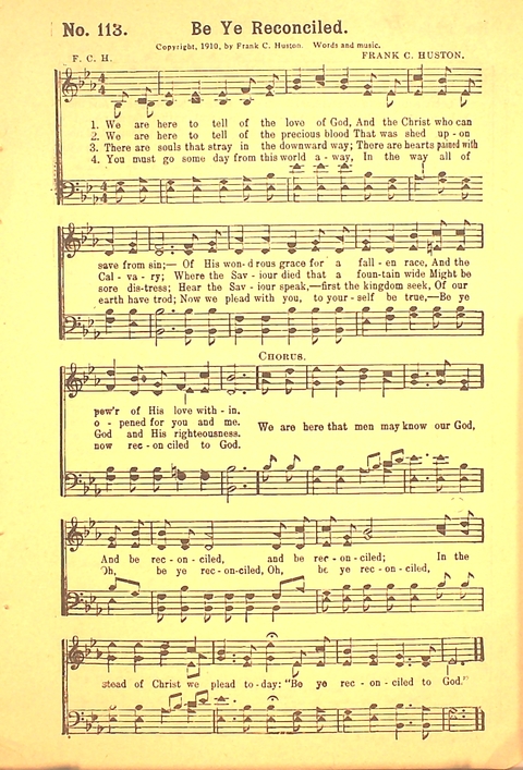 The Gospel Call: a book of revival songs page 115