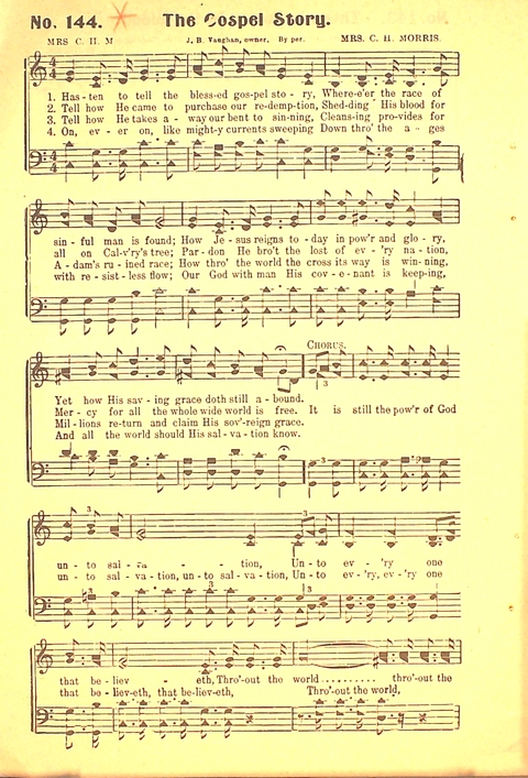 The Gospel Call: a book of revival songs page 148