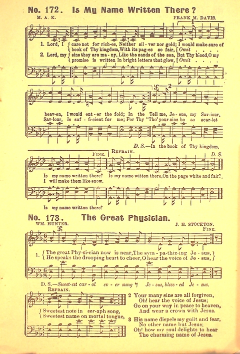 The Gospel Call: a book of revival songs page 173