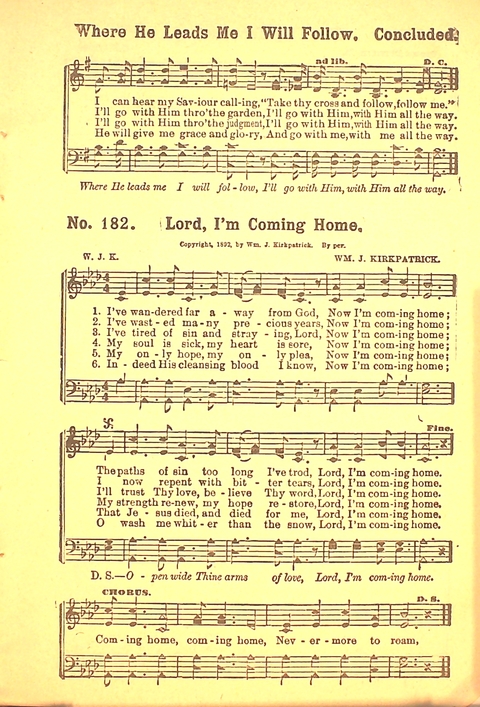 The Gospel Call: a book of revival songs page 179