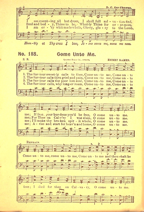 The Gospel Call: a book of revival songs page 183