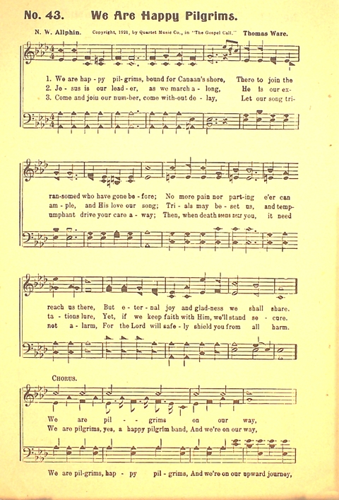 The Gospel Call: a book of revival songs page 44