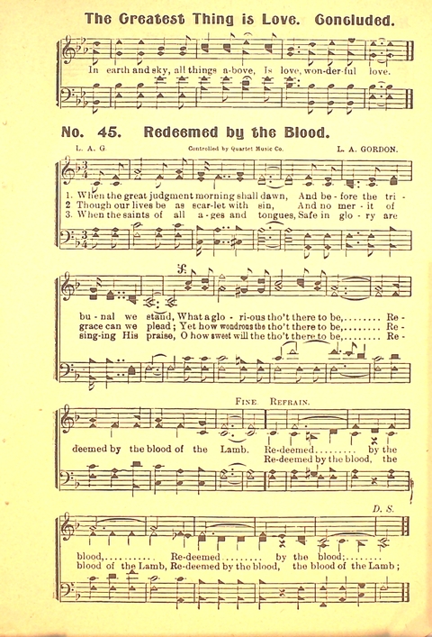 The Gospel Call: a book of revival songs page 47
