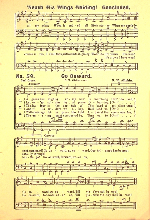 The Gospel Call: a book of revival songs page 61