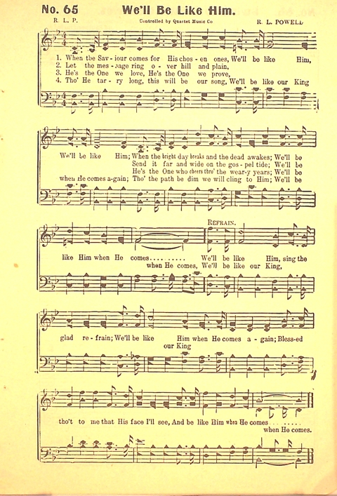 The Gospel Call: a book of revival songs page 67