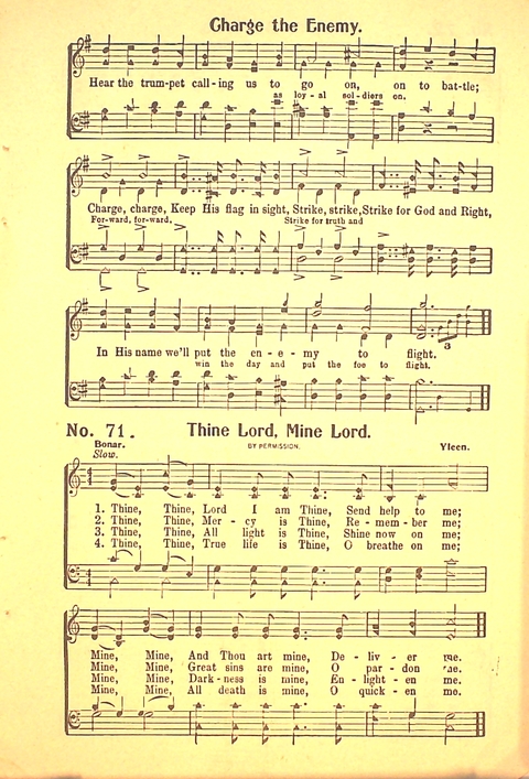 The Gospel Call: a book of revival songs page 73