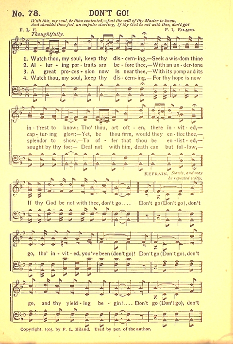 The Gospel Call: a book of revival songs page 80