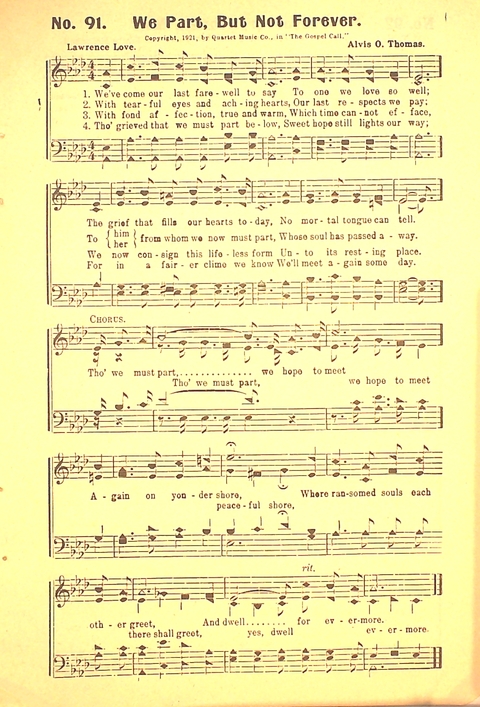 The Gospel Call: a book of revival songs page 93