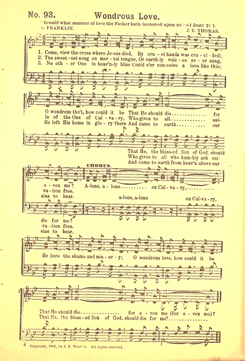 The Gospel Call: a book of revival songs page 95