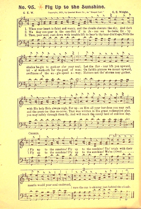 The Gospel Call: a book of revival songs page 97