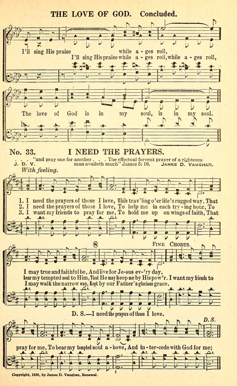 Gospel Choruses: our newest 1939 book for Sunday-schools, singing-schools, revivals, conventions and general use in Christian worship page 32