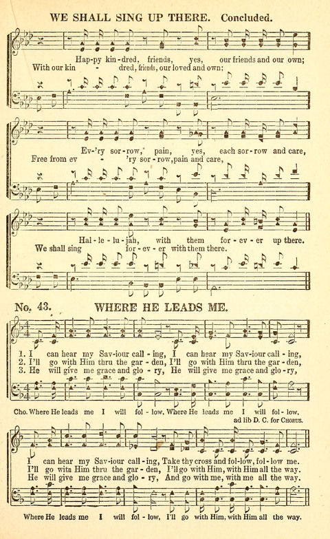 Gospel Choruses: our newest 1939 book for Sunday-schools, singing-schools, revivals, conventions and general use in Christian worship page 42
