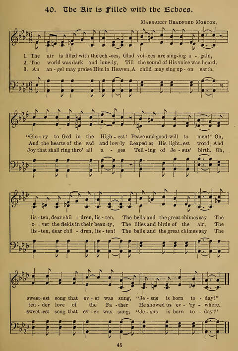 Gems of Christmas Song: a collection of old Christmas carols and hymns for use year after year in the home and at Christmas festivals page 27