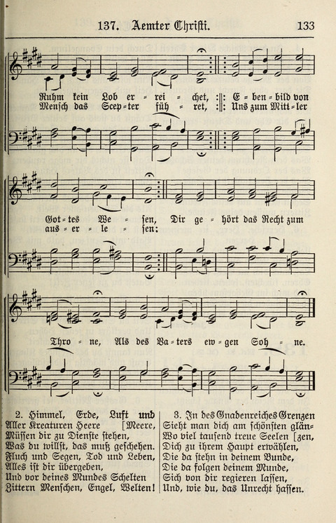 Gesangbuch für deutsche Gemeinden: enthaltend Psalmen und geistliche Lieder für öffentlichen und häuslichen Gottesdienst page 133