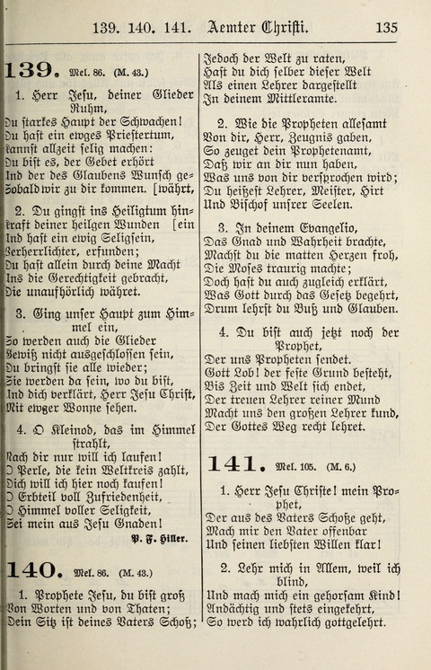 Gesangbuch für deutsche Gemeinden: enthaltend Psalmen und geistliche Lieder für öffentlichen und häuslichen Gottesdienst page 135