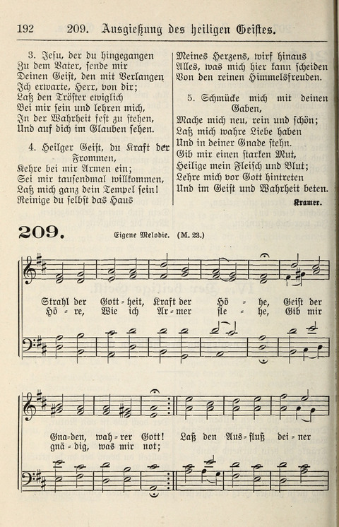 Gesangbuch für deutsche Gemeinden: enthaltend Psalmen und geistliche Lieder für öffentlichen und häuslichen Gottesdienst page 192