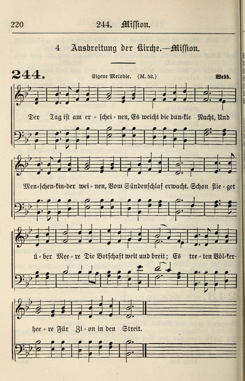 Gesangbuch für deutsche Gemeinden: enthaltend Psalmen und geistliche Lieder für öffentlichen und häuslichen Gottesdienst page 220