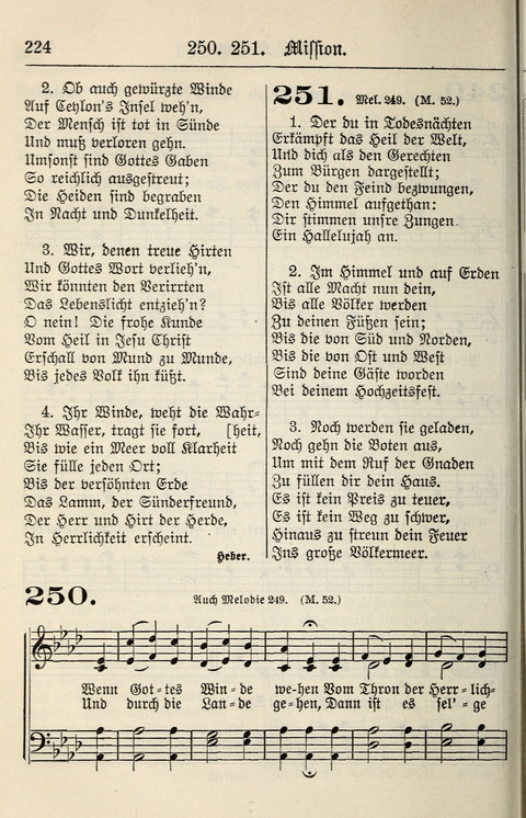 Gesangbuch für deutsche Gemeinden: enthaltend Psalmen und geistliche Lieder für öffentlichen und häuslichen Gottesdienst page 224