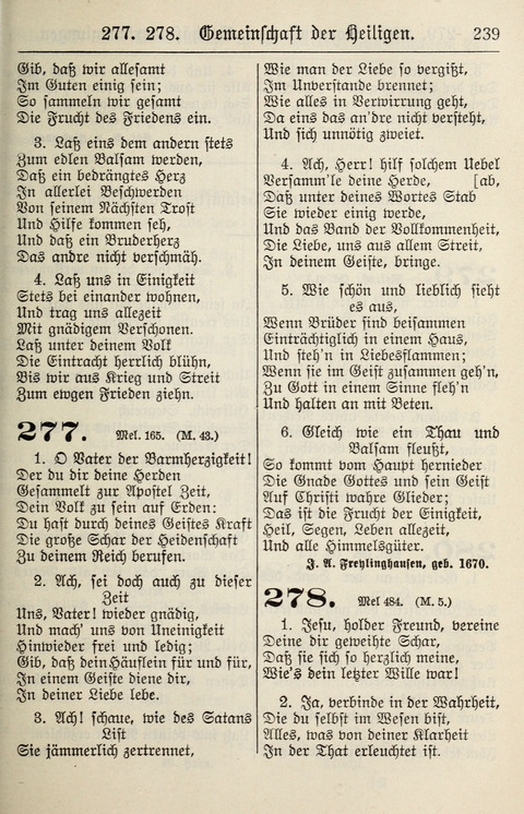 Gesangbuch für deutsche Gemeinden: enthaltend Psalmen und geistliche Lieder für öffentlichen und häuslichen Gottesdienst page 239