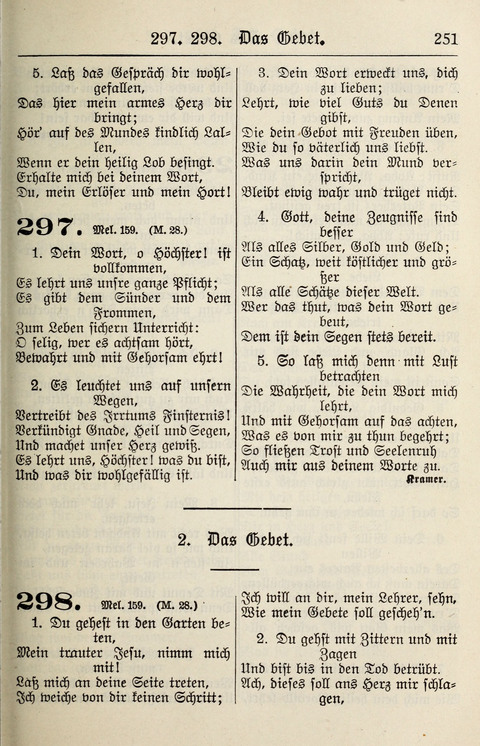 Gesangbuch für deutsche Gemeinden: enthaltend Psalmen und geistliche Lieder für öffentlichen und häuslichen Gottesdienst page 251