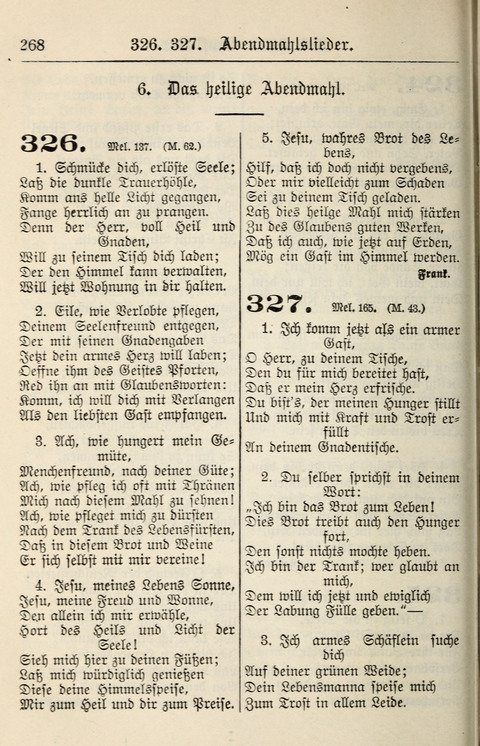 Gesangbuch für deutsche Gemeinden: enthaltend Psalmen und geistliche Lieder für öffentlichen und häuslichen Gottesdienst page 268
