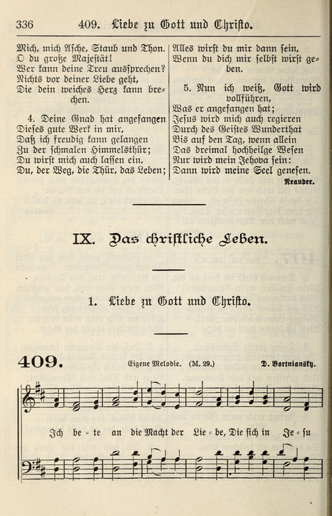 Gesangbuch für deutsche Gemeinden: enthaltend Psalmen und geistliche Lieder für öffentlichen und häuslichen Gottesdienst page 336