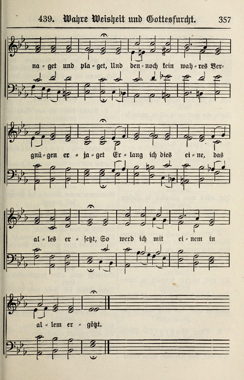 Gesangbuch für deutsche Gemeinden: enthaltend Psalmen und geistliche Lieder für öffentlichen und häuslichen Gottesdienst page 357