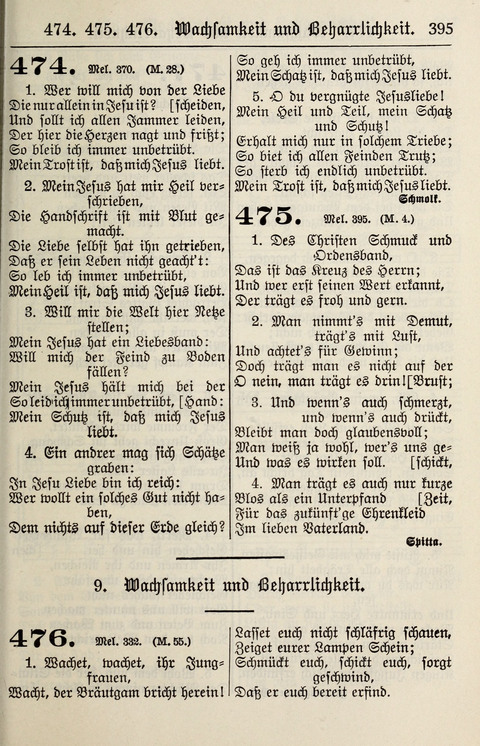 Gesangbuch für deutsche Gemeinden: enthaltend Psalmen und geistliche Lieder für öffentlichen und häuslichen Gottesdienst page 395