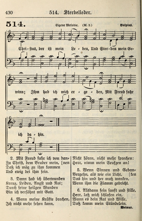 Gesangbuch für deutsche Gemeinden: enthaltend Psalmen und geistliche Lieder für öffentlichen und häuslichen Gottesdienst page 430