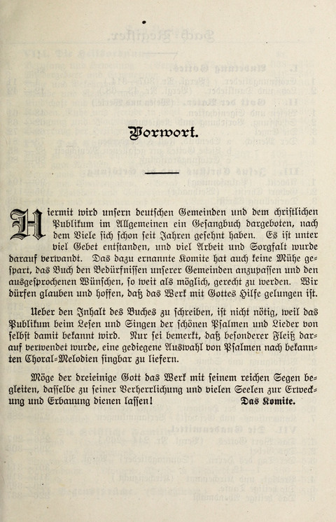 Gesangbuch für deutsche Gemeinden: enthaltend Psalmen und geistliche Lieder für öffentlichen und häuslichen Gottesdienst page viii