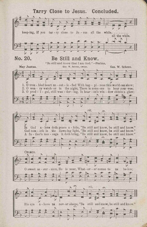 Glory Echoes: a collection of sacred songs for all Purposes page 20