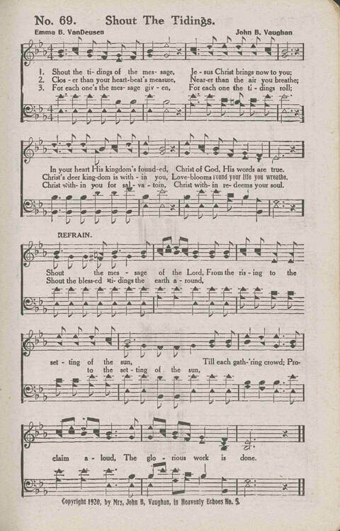 Glory Echoes: a collection of sacred songs for all Purposes page 72