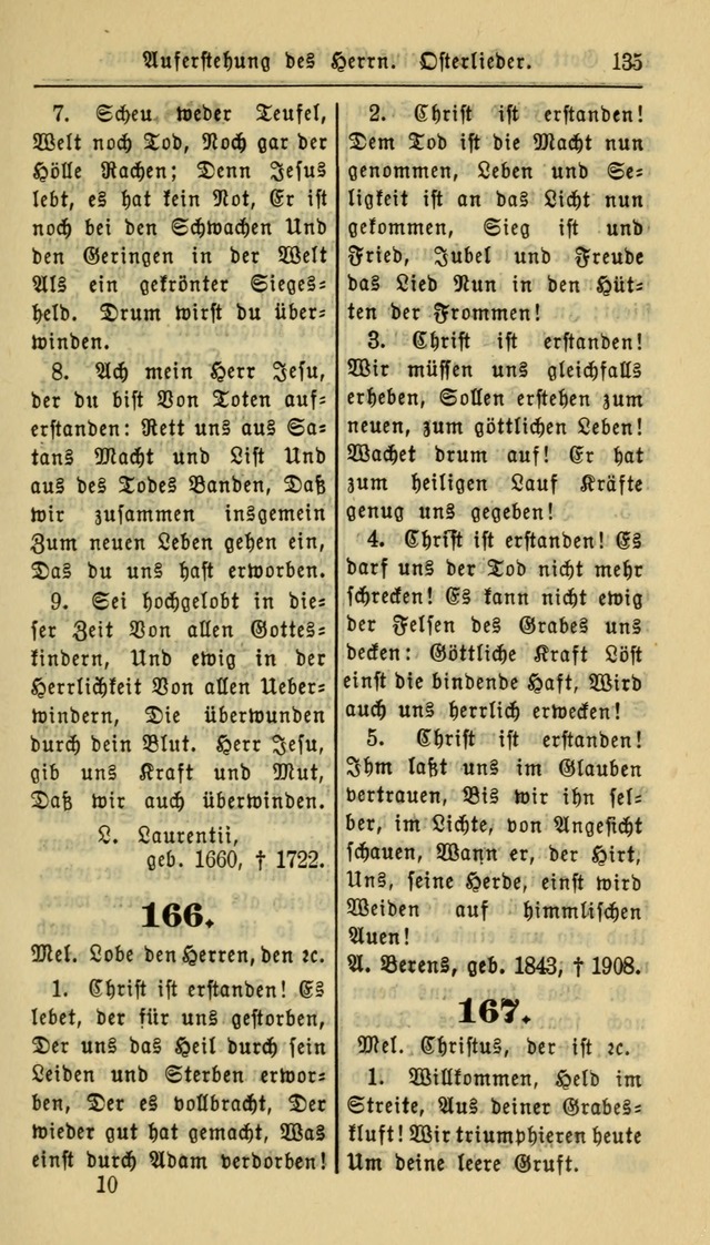 Gesangbuch der Evangelischen Kirche: herausgegeben von der Deutschen Evangelischen Synode von Nord-Amerika page 135