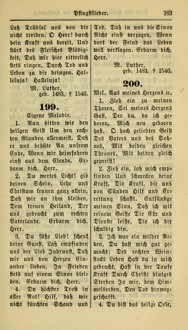 Gesangbuch der Evangelischen Kirche: herausgegeben von der Deutschen Evangelischen Synode von Nord-Amerika page 163