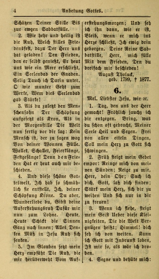 Gesangbuch der Evangelischen Kirche: herausgegeben von der Deutschen Evangelischen Synode von Nord-Amerika page 4