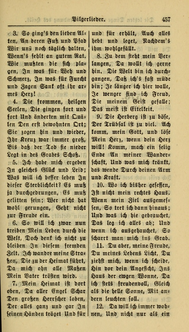 Gesangbuch der Evangelischen Kirche: herausgegeben von der Deutschen Evangelischen Synode von Nord-Amerika page 457